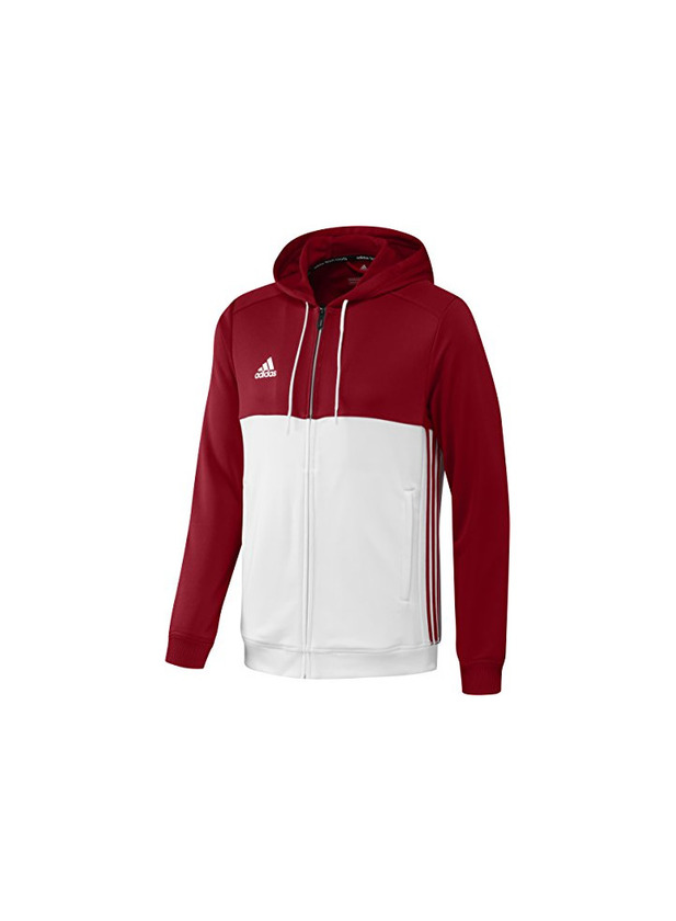 Moda adidas para Hombre con Capucha T16 Power Red/White Talla