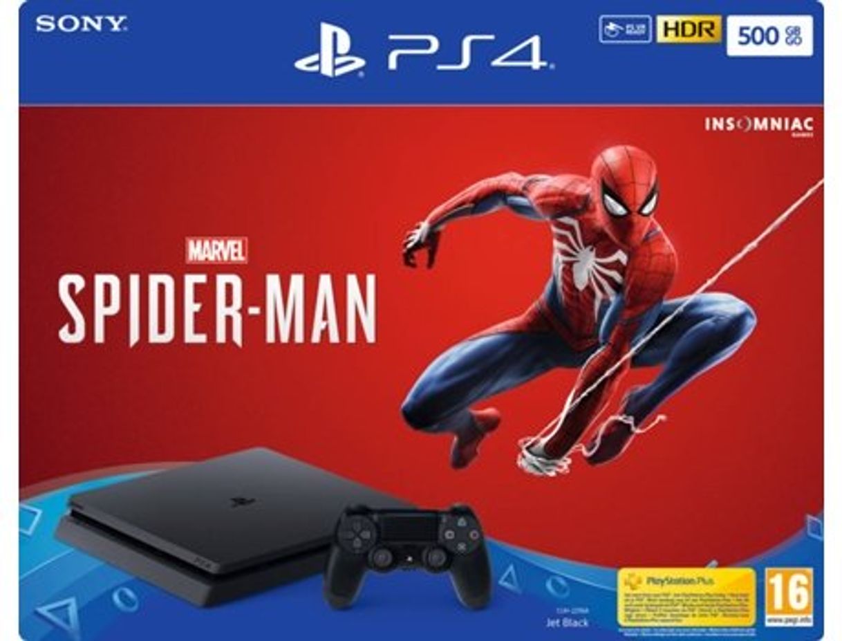 Moda Consola PS4 Slim (500GB + SPIDERMAN) | Worten.pt