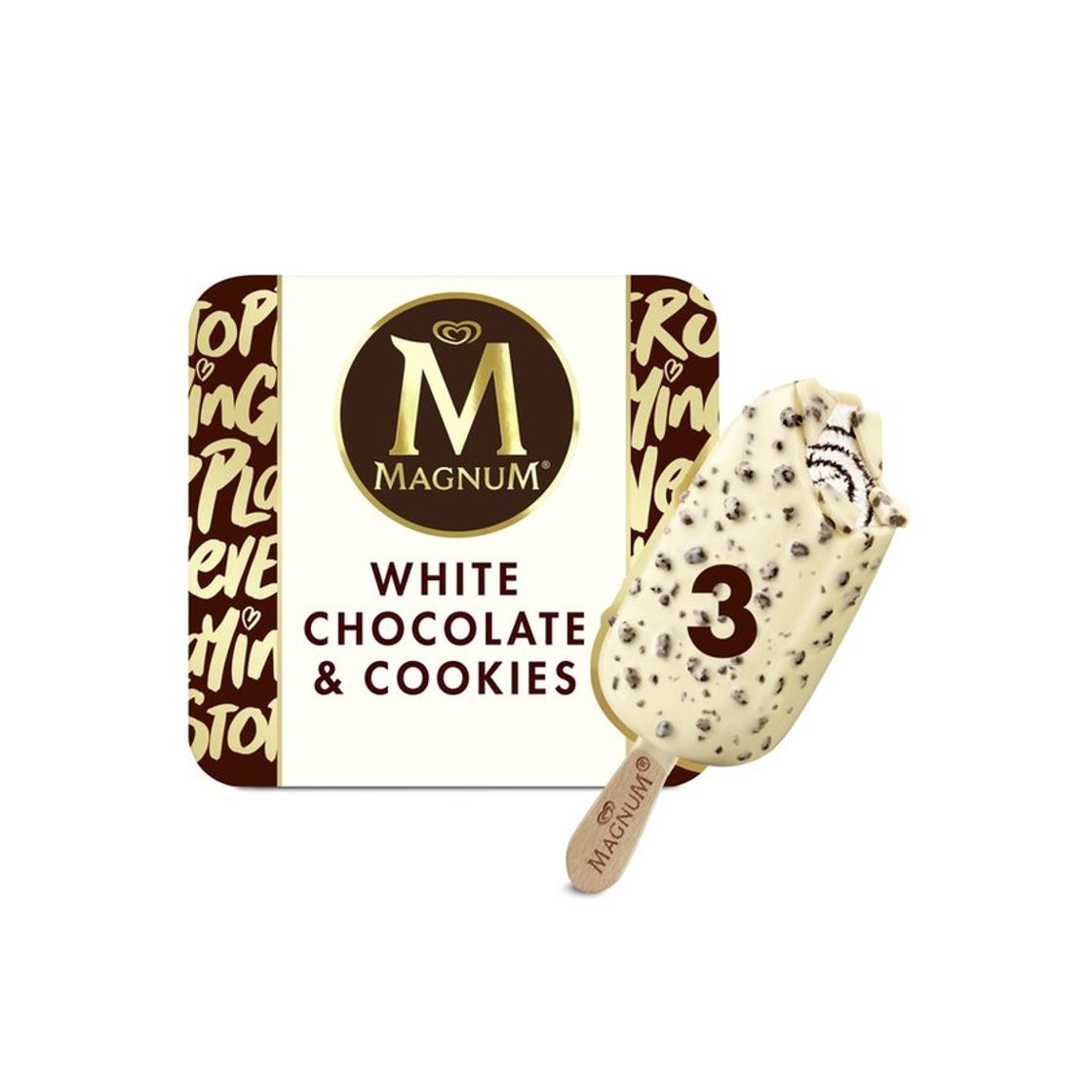 Product Magnum white chocolate & cookies 