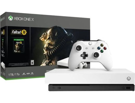 Consola Xbox One X + Jogo Fall Out (1 TB - Branco) | Worten.pt