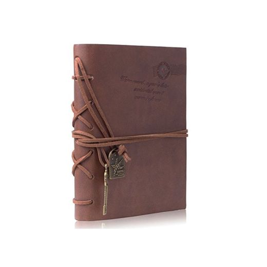 Cuaderno de Cuero – Meersee Cuaderno de Notas Vintage Cuadernos Bonitos de