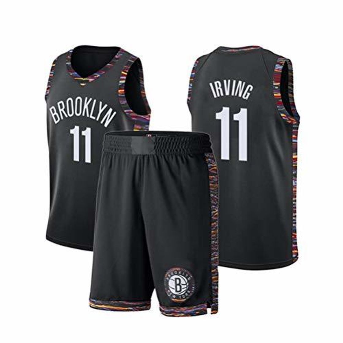 Moda Brooklyn Nets Kyrie Irving # 11 Shorts Jersey - Conjunto clásico sin