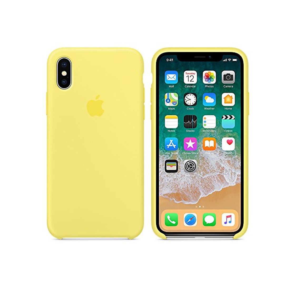 Electrónica El último Verano Funda iPhone X, Slim Líquido de Silicona Gel Carcasa