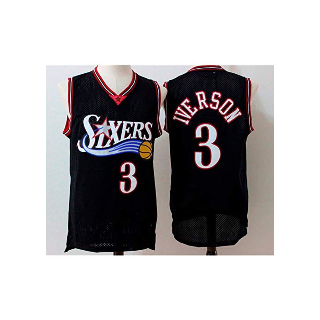 Product YIXUAN Hombres Jersey Camiseta # 3 Allen Iverson Philadelphia 76ers Mitchell y