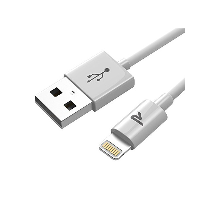 Social Rampow Cable Lightning Cargador Lightning-[Apple MFi Certificado]-Garantía de por Vida-Compatible para Apple