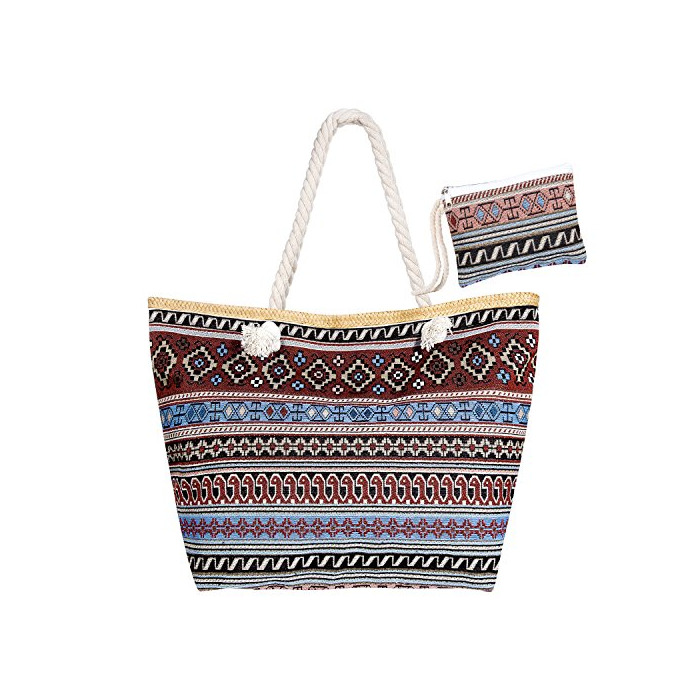 Social Czemo Bolsa de Playa Grande con Cremallera de Mujer Bolso de Mano
