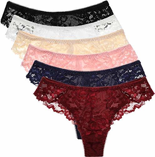 Producto HOKEMP Mujer Braga Tanga de Encaje para Braguita Pantalones Señoras Ropa Interior