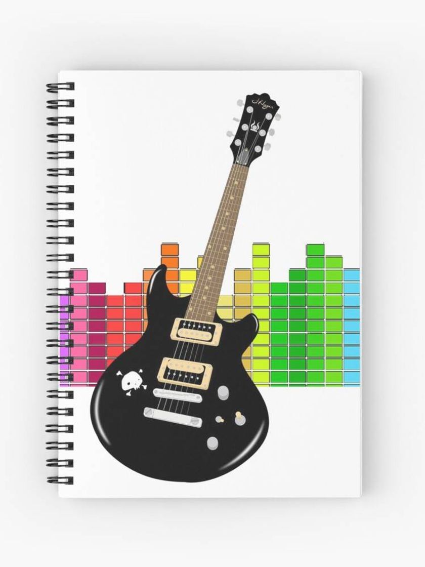 Fashion Cuaderno espiral, guitarra, música, artistas, 🎸