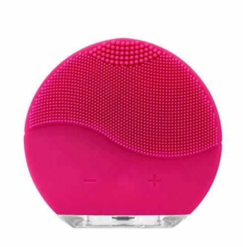 Social Cepillo Limpiador Facial Sónico, SUNSEATON Cepillo facial Recargable de Silicona Impermeable, para