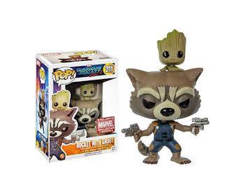 Products Funko Pop Rocket e Groot 