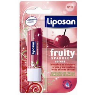 Social Liposan Stick Fruity Sparkle cereza