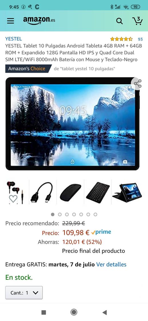 Producto Tablet