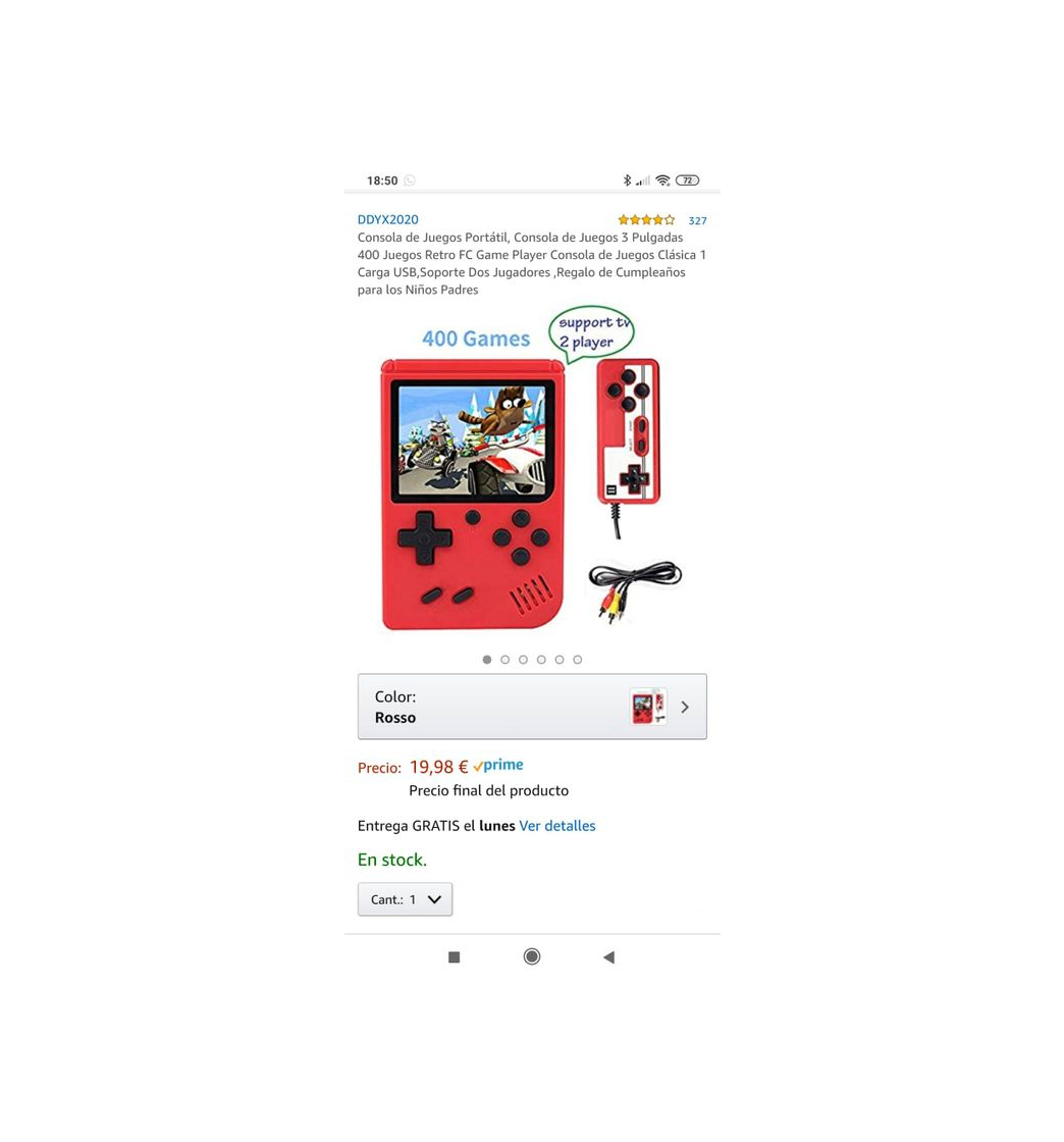 Producto Juego similar Nintendo con 400 juegos