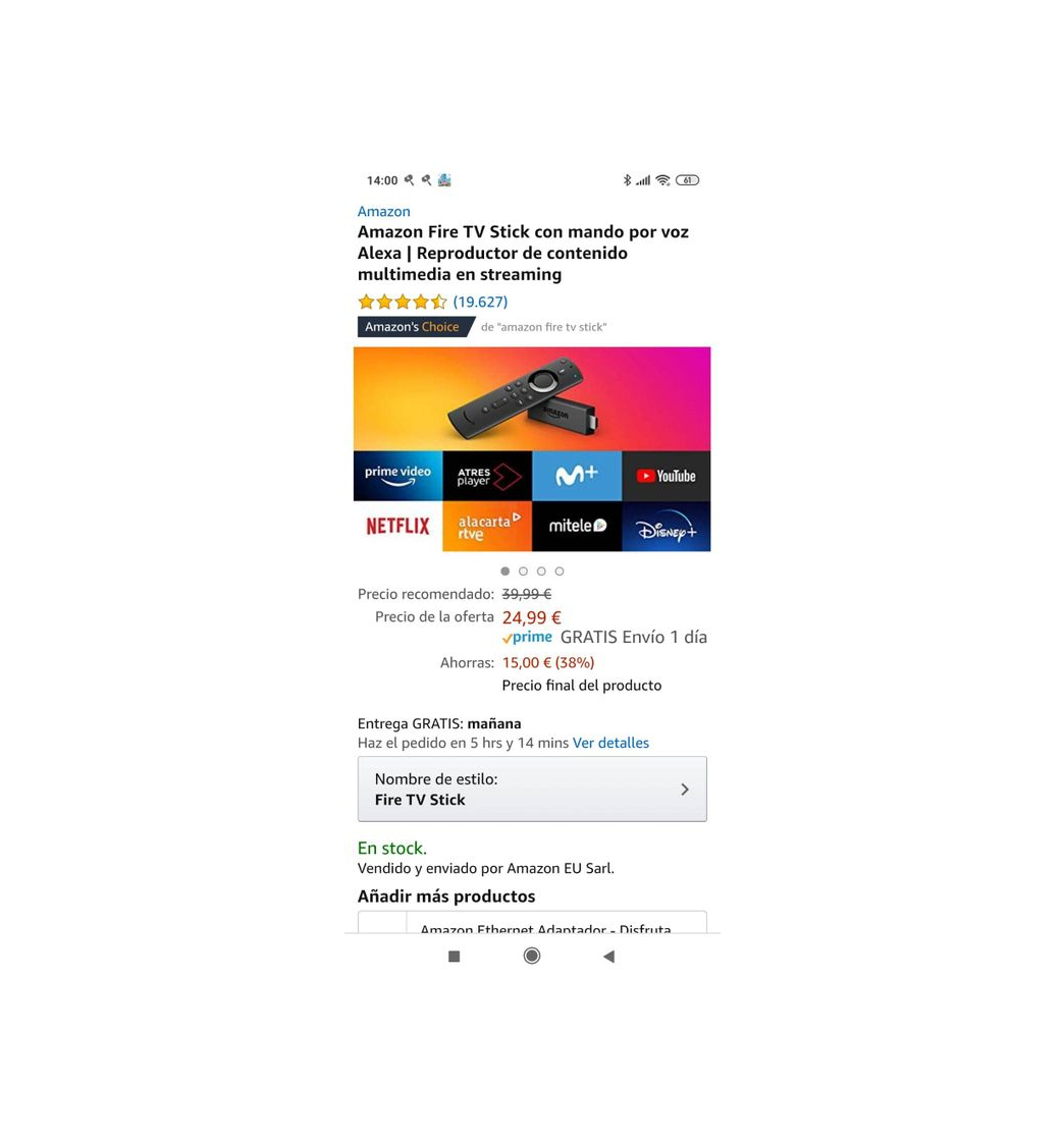 Productos Amazon fire 