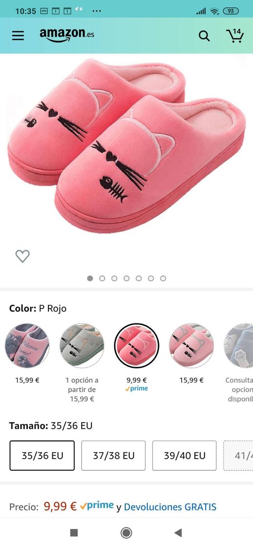 Producto Zapatillas para casa