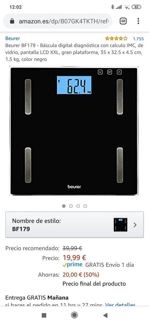 Producto Báscula 