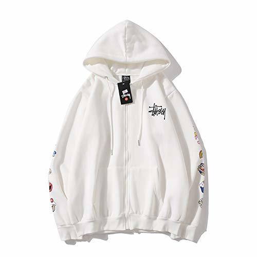 BLJS Logotipo de la Muchacha del algodón con Capucha Stuss.y Camiseta de