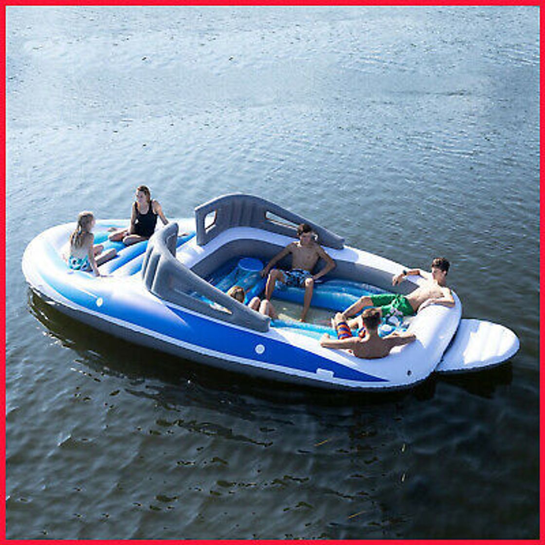 Fashion 6-Person Inflatable Bay Breeze Boat Island Party ... - Amazon.com