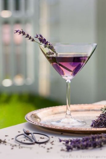 Cocktail violet martini