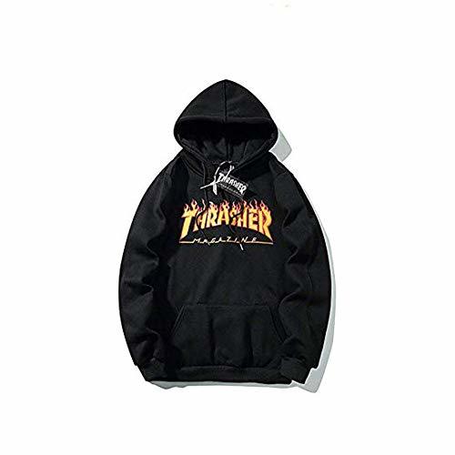 Product ZALA Thrasher Sudadera Capucha Pullover Hood para Hombres y Mujeres con el