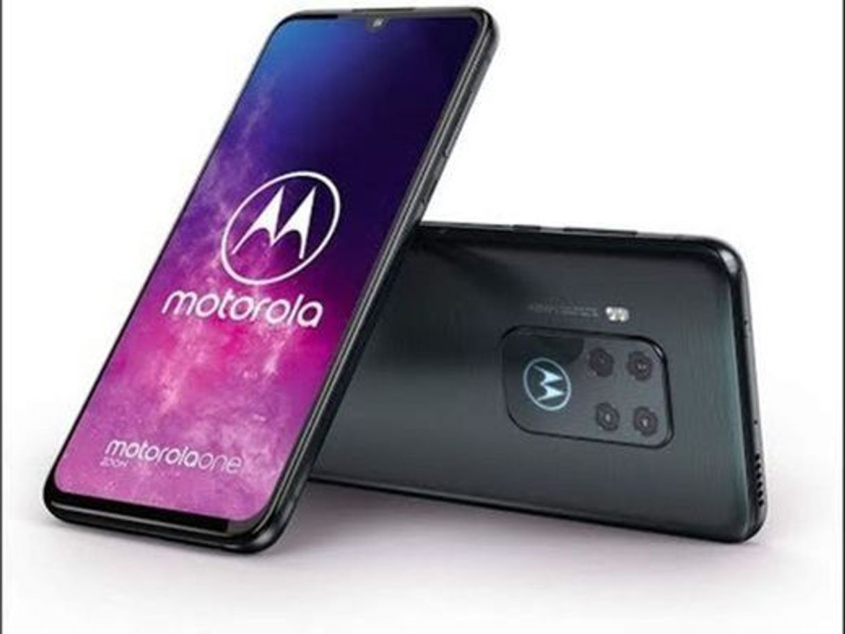 Social Motorola One Zoom con Alexa Hands-Free (Pantalla 6,4" FHD+, Sistema de 4