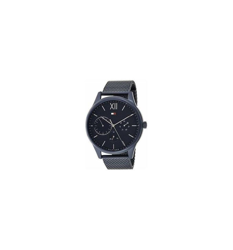 Social Tommy Hilfiger Reloj Multiesfera para Hombre de Cuarzo con Correa en Acero