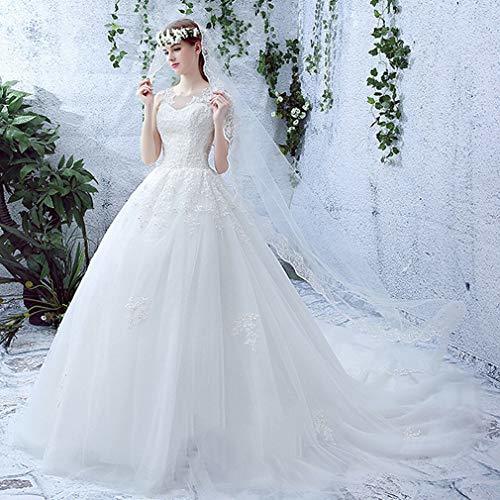 Social G-W Vestido de Hombros Finos de Encaje Vestido de Novia de Novia