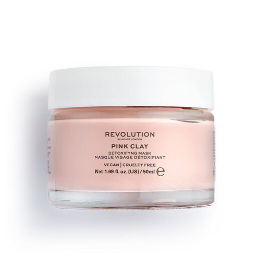 Moda Revolution Skincare Pink Clay Detoxifying Face Mask | Revolution ...