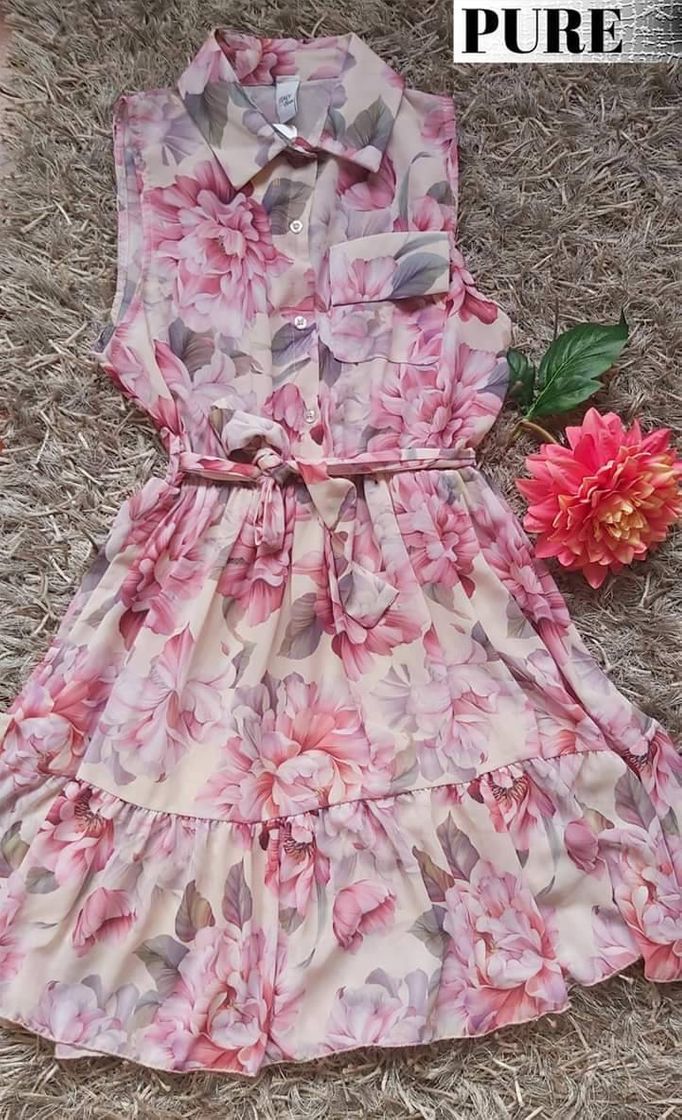Social Vestido Florido Rosa