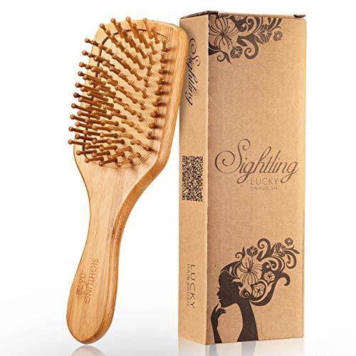 Belleza SIGHTLING Peine de Madera Natural Bambú del Pelo Cepillo para el Pelo