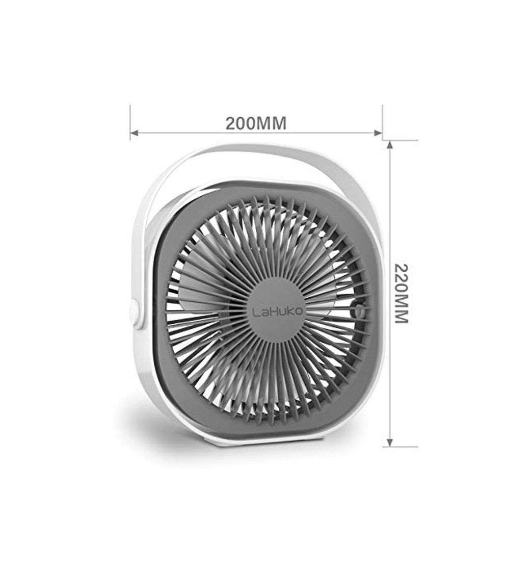 Social LaHuKo Ventilador USB Silencioso Ventiladores de Sobremesa Personal y Portátil Rotación Libre