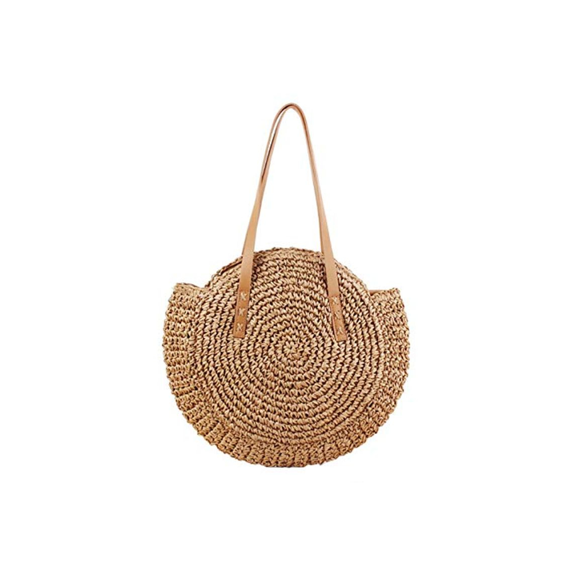 Social Godea Bolso Redondo de la Paja de la Rota Boho para el