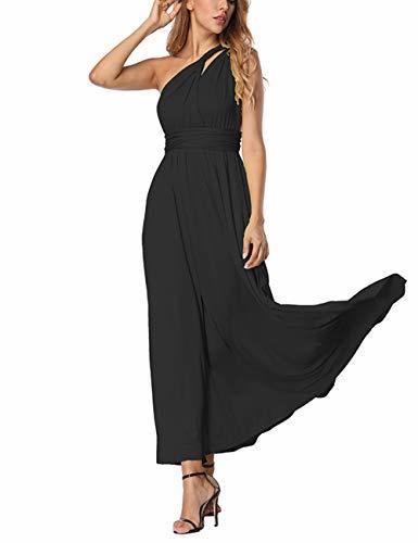 Product FeelinGirl Vestido de Noche Falda Larga Fiesta Elegante Multi-Manera para Mujer Negro