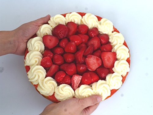 Products Tarta de fresas con nata simulador de plástico - pastelería imitación