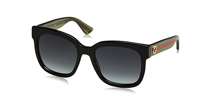 Social Gucci Sonnenbrille GG0034S-002-54 gafas de sol, Negro