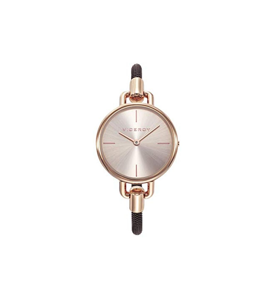 Social Viceroy Reloj Mujer correa de acero, rosa