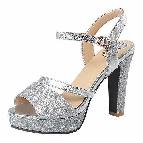 Product BeiaMina Mujer Zapatos Moda Tacón Alto Sandalias Plataforma Fiesta Zapatos Tacón Ancho