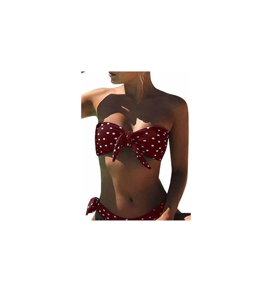 Social UMIPUBO Bikini Mujer Dos Piezas Ropa con Estampado de Lunares Push-Up Traje