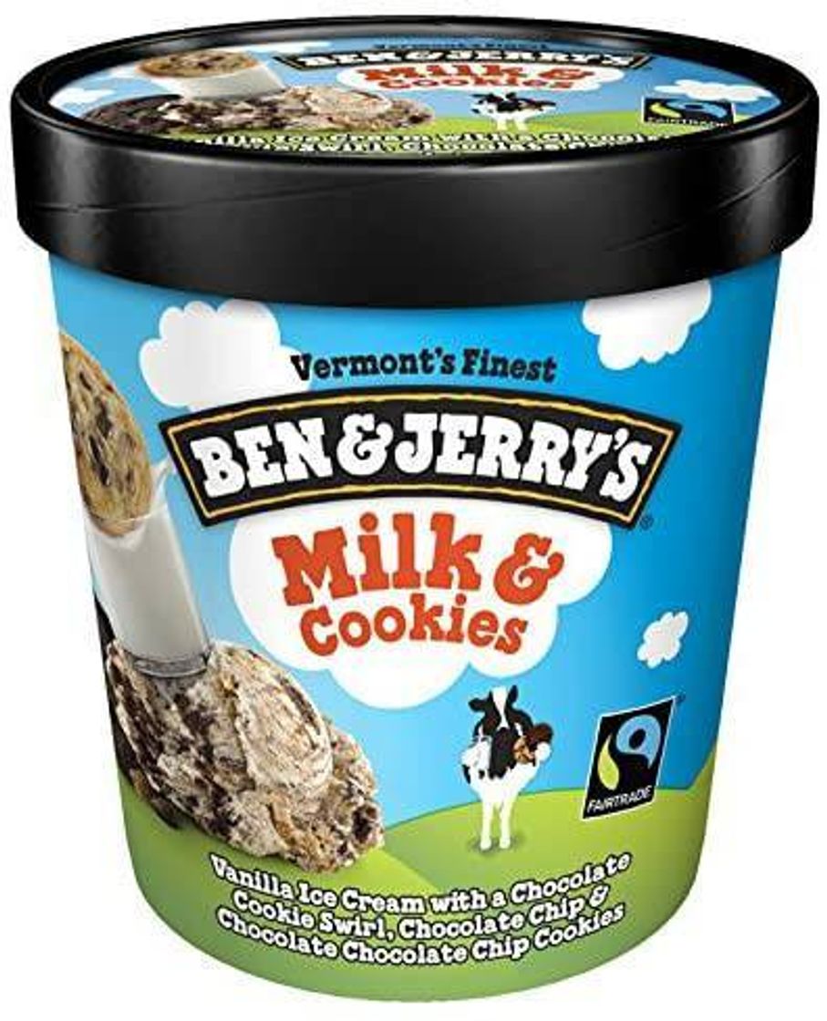 Moda Ben & jerrys's leite e biscoitos