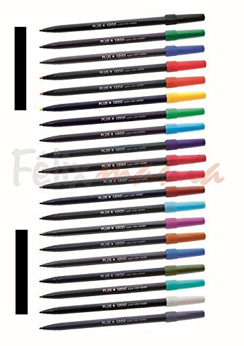 Product 10x Rotuladores Plus Office Plus 1200 Punta Fibra Tinta Base Agua Color