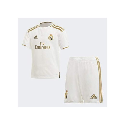 adidas Real Madrid Mini Home Kids Equipamiento de Fútbol, Unisex Niños, Blanco