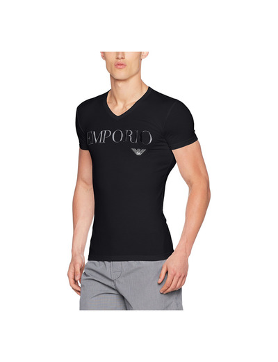 Emporio Armani CC716 110810_00020, Camiseta Interior para Hombre, Negro