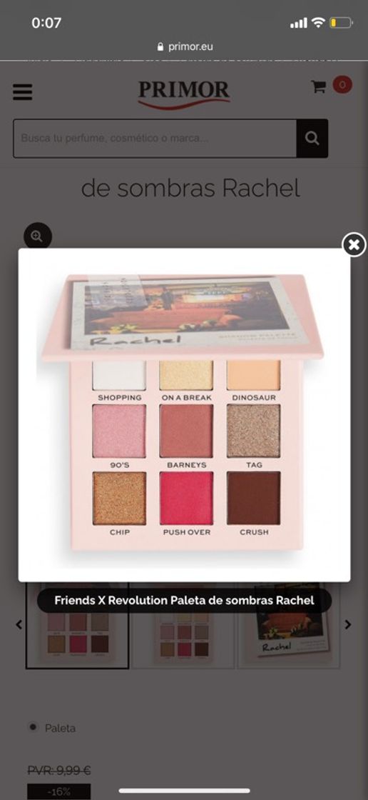 Social Friends X Revolution Paleta de sombras Rachel Revolution precio