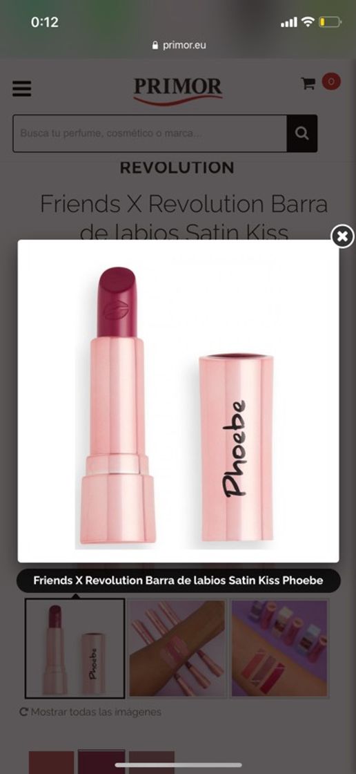 Moda Barra de labios Phoebe FRIENDS X REVOLUTION