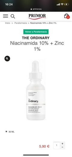 Niacinamida 10% + Zinc 1% || The Ordinary