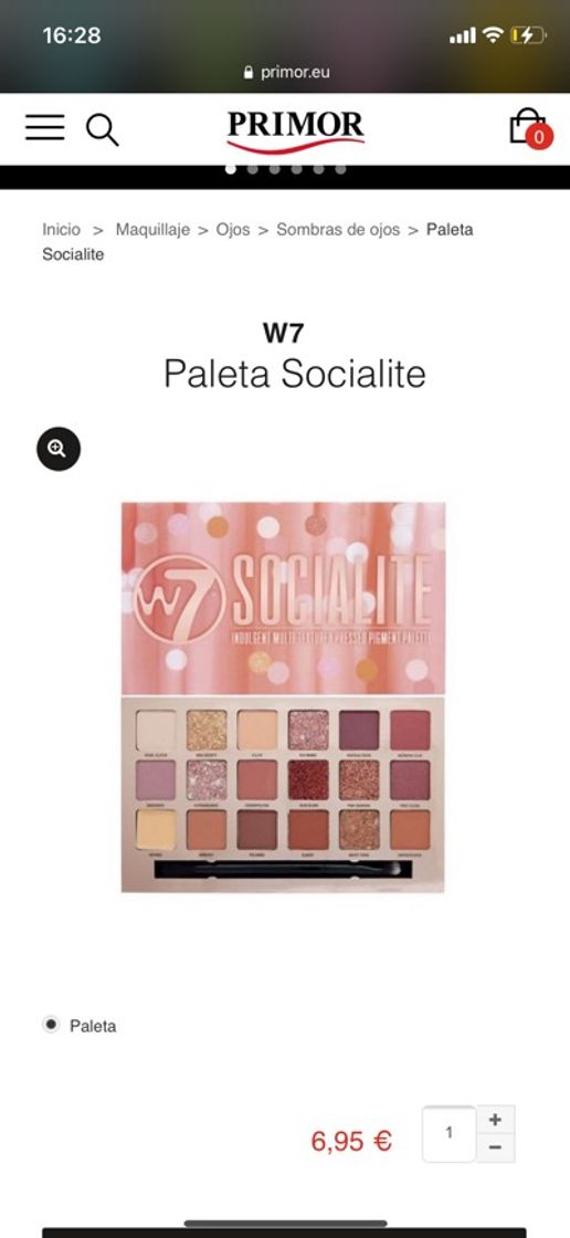 Moda Paleta SOCIALITE w7