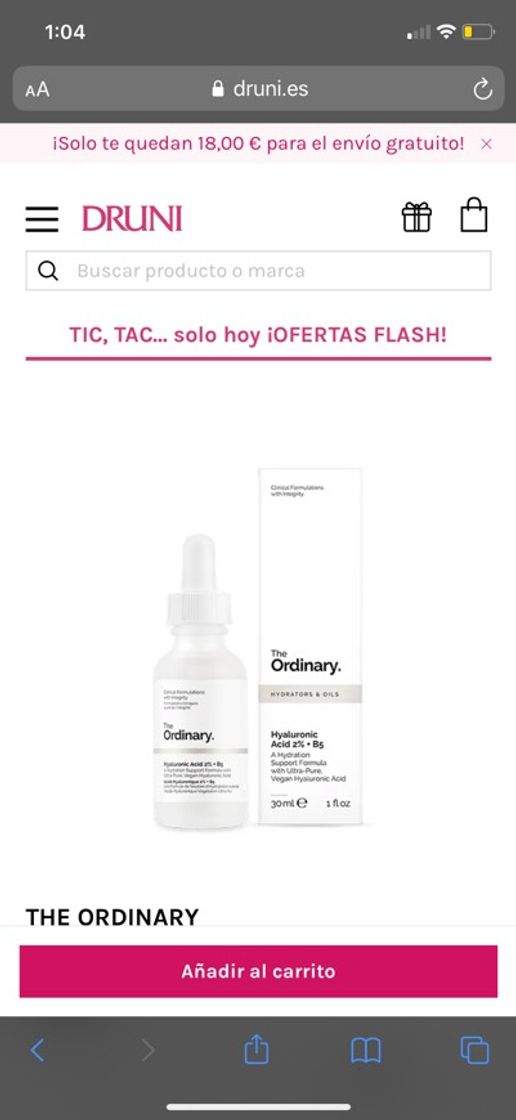 Social Hyaluronic Acid 2% + B5 THE ORDINARY Fórmula de apoyo a la ...