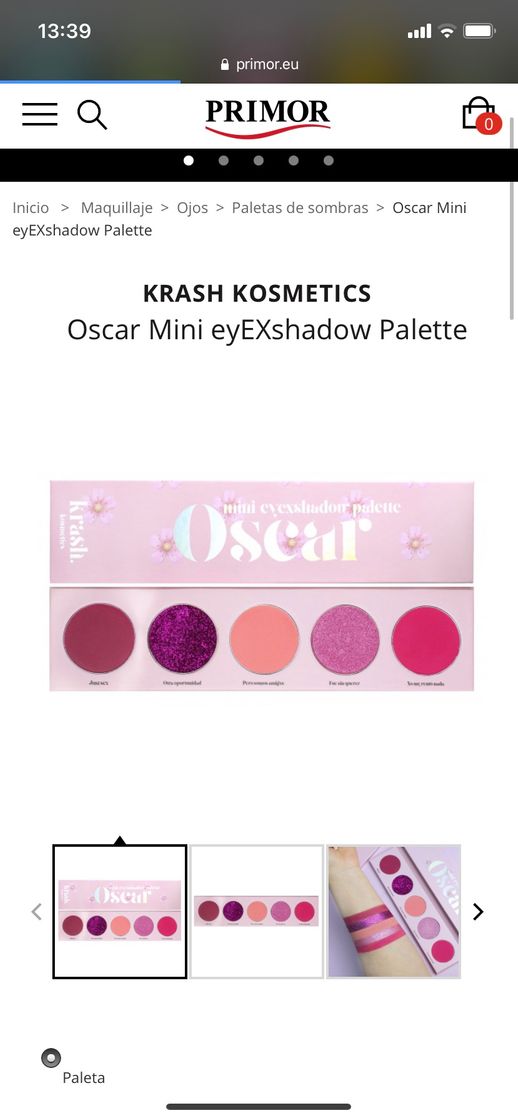 Social Oscar Mini eyEXshadow Palette Krash Kosmetics