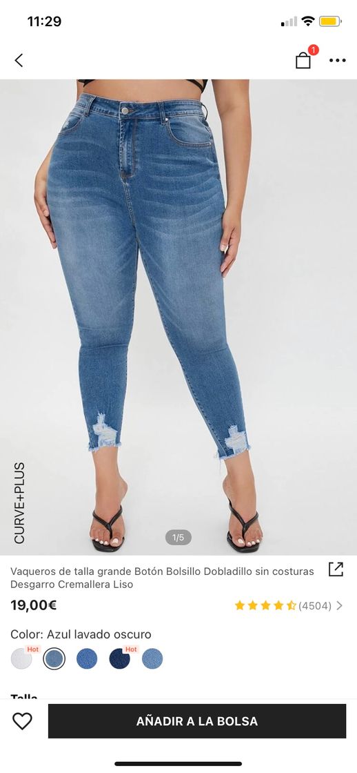 Social Vaqueros azules Shein 
