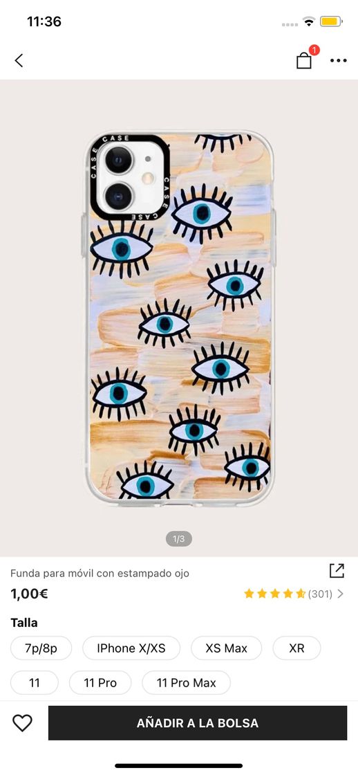 Moda Funda móvil ojos